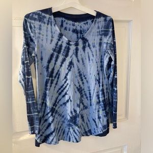 J Jill light-blue/dark-blue cotton Tee